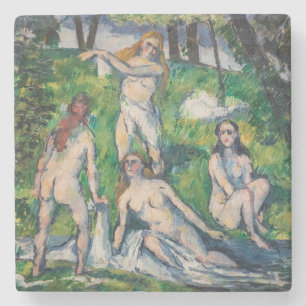Paul Cezanne - Vier Badende Steinuntersetzer