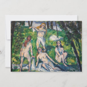 Paul Cezanne - Vier Bathers Dankeskarte