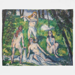 Paul Cezanne - Vier Bathers Fleecedecke