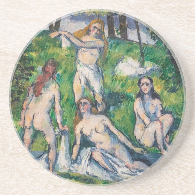 Paul Cezanne - Vier Bathers Getränkeuntersetzer (Vorne)