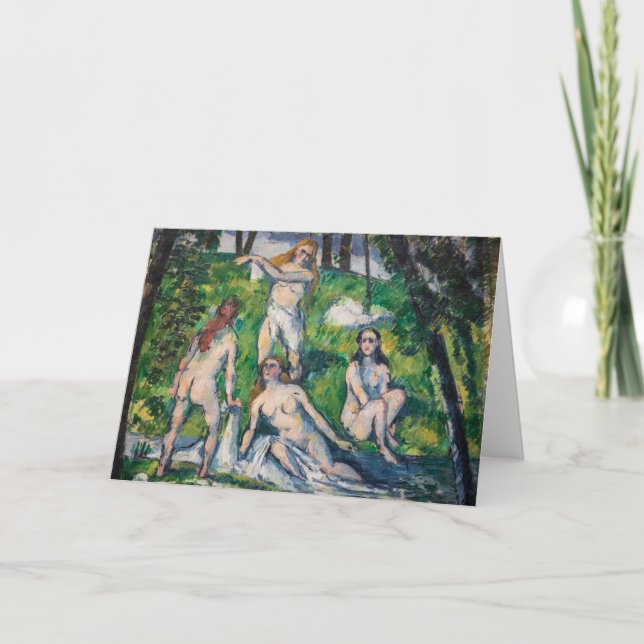 Paul Cezanne - Vier Bathers Karte (Vorderseite)