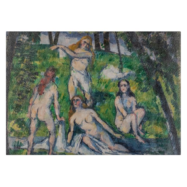 Paul Cezanne - Vier Bathers Schneidebrett (Vorderseite)