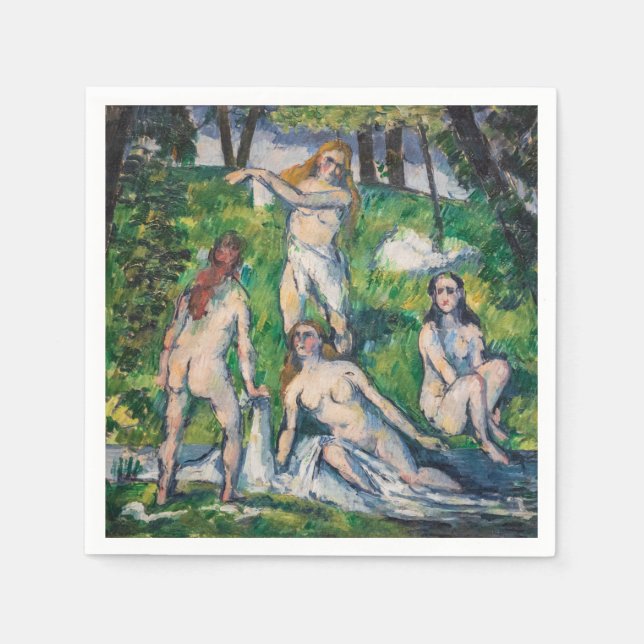 Paul Cezanne - Vier Bathers Serviette (Vorderseite)