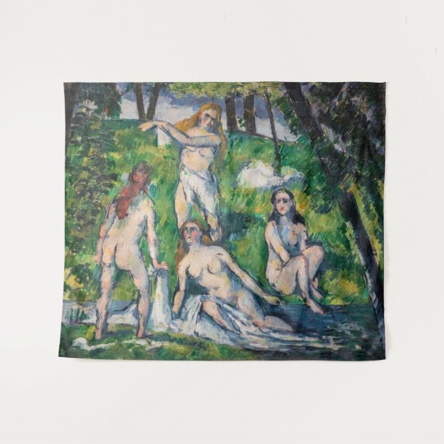 Paul Cezanne - Vier Bathers Wandteppich (Vorderseite (Horizontal))