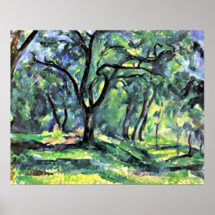 Paul Cezanne - Wald Poster