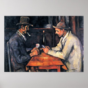 Paul Cezanne - zwei Kartenspieler Poster