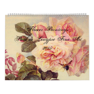 Paul de Longpre Fine Art Blumen Kalender