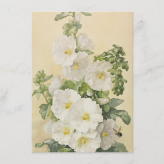 Paul De Longpre - Hollyhocks 1901 Einladung