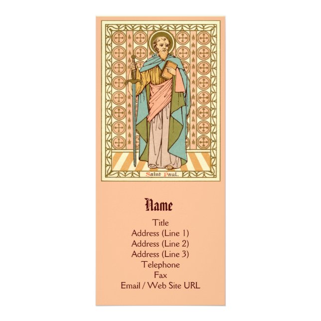 Paul der Apostel (RLS 13) (Stil 1) Werbekarte (Vorne)