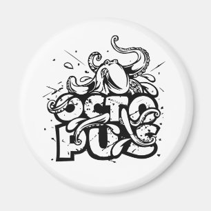 Paul der Kracken Zeichnung Magnet