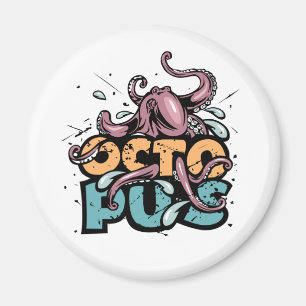 Paul der Kracken Zeichnung Magnet