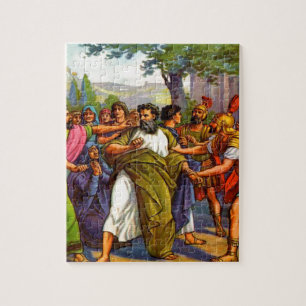 Paul, der zum Gefängnis Puzzlespiel-Entwurf geht Puzzle