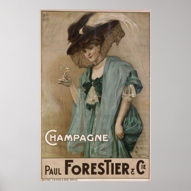 Paul Forestier Champagne Add Poster (Vorne)