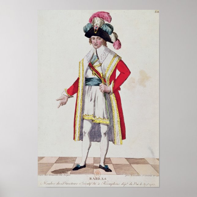 Paul Francois Jean Nicolas Vicomte de Barras Poster (Vorne)