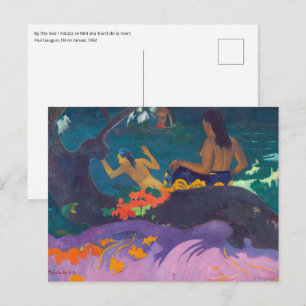 Paul Gauguin - Am Meer / Fatata te Miti Postkarte