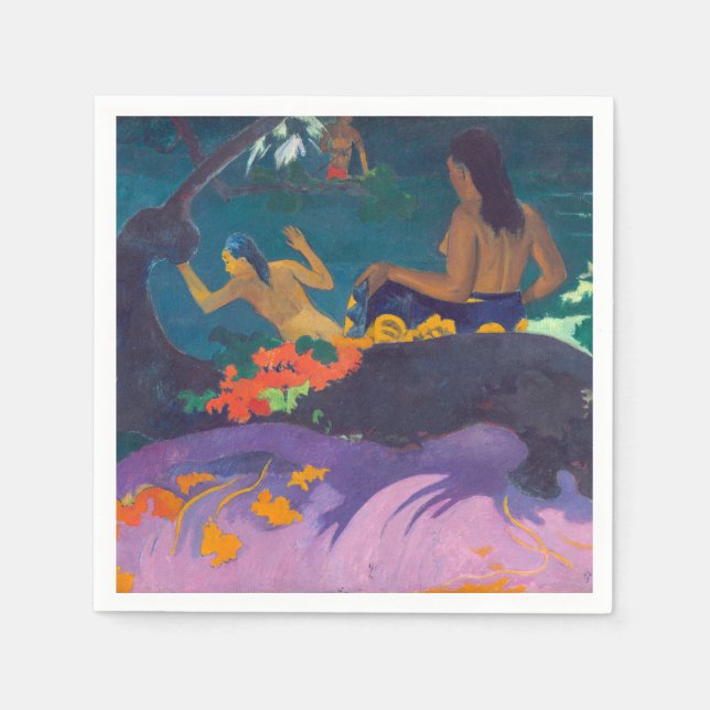 Paul Gauguin - Am Meer / Fatata te Miti Serviette (Vorderseite)