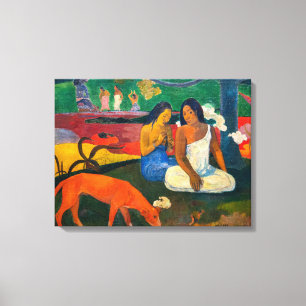 Paul Gauguin - Arearea / Der Rote Hund Leinwanddruck