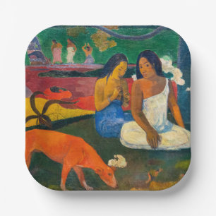 Paul Gauguin - Arearea / Der Rote Hund Pappteller