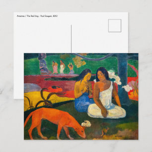 Paul Gauguin - Arearea / Der Rote Hund Postkarte