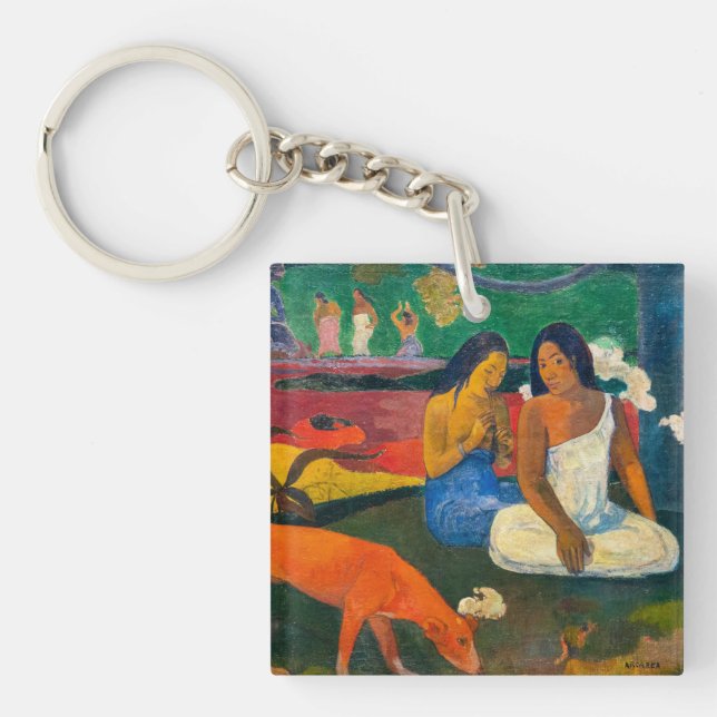 Paul Gauguin - Arearea / The Red Dog Schlüsselanhänger (Vorderseite)