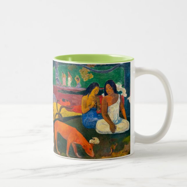 Paul Gauguin - Arearea / The Red Dog Zweifarbige Tasse (Rechts)