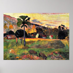 Paul Gauguin Art: Komm her, Bild von Gauguin Poster