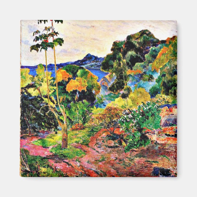 Paul Gauguin Art: Martinique Landschaft Magnet (Vorne)