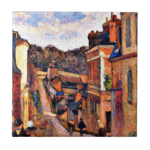 Paul Gauguin Art: Rue Jouvenet, Rouen Fliese