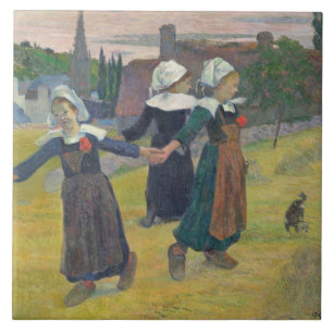 Paul Gauguin Breton Girls Dancing, Pont-Aven, 18 Fliese