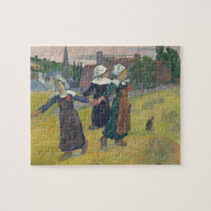Paul Gauguin  Breton Girls Dancing, Pont-Aven, 18 Puzzle