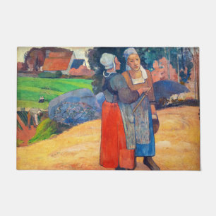 Paul Gauguin - Bretonische Bäuerinnen Fußmatte