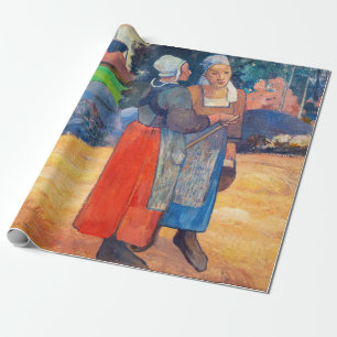 Paul Gauguin - Bretonische Bäuerinnen Geschenkpapier