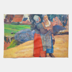 Paul Gauguin - Bretonische Bäuerinnen Geschirrtuch