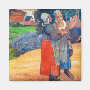 Paul Gauguin - Bretonische Bäuerinnen Magnet