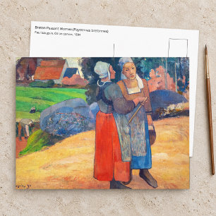 Paul Gauguin - Bretonische Bäuerinnen Postkarte