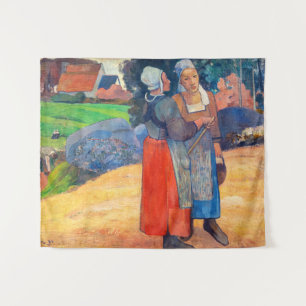 Paul Gauguin - Bretonische Bäuerinnen Wandteppich