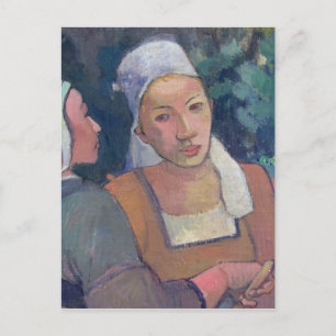 Paul Gauguin   Bretonische Bauern, 1894 (Kanuöl) Postkarte