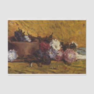 Paul Gauguin "China Asters, Hut und Buch" Malerei Seidenpapier
