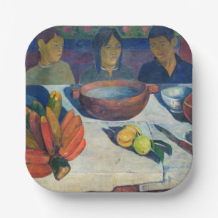 Paul Gauguin - Das Essen / Bananen Pappteller