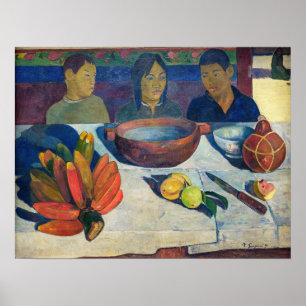 Paul Gauguin - Das Essen / Bananen Poster