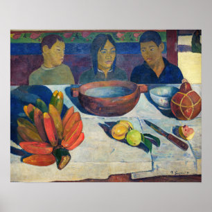 Paul Gauguin - Das Essen / Bananen Poster