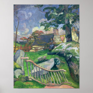 Paul Gauguin   das hölzerne Tor oder, der Poster