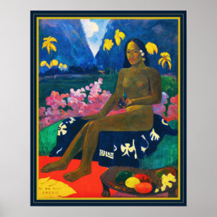 Paul Gauguin Das Saatgut der Areoi Poster