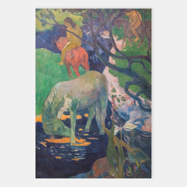 Paul Gauguin - Das Weiße Pferd Geschenkpapier Set (Von Creator hochgeladen)