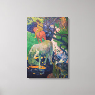 Paul Gauguin - Das weiße Pferd Leinwanddruck