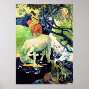 Paul Gauguin - Das Weiße Pferd Poster