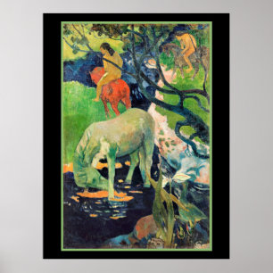 Paul Gauguin, Das weiße Pferd Poster