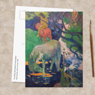 Paul Gauguin - Das weiße Pferd Postkarte