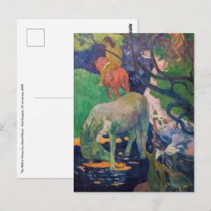 Paul Gauguin - Das Weiße Pferd Postkarte