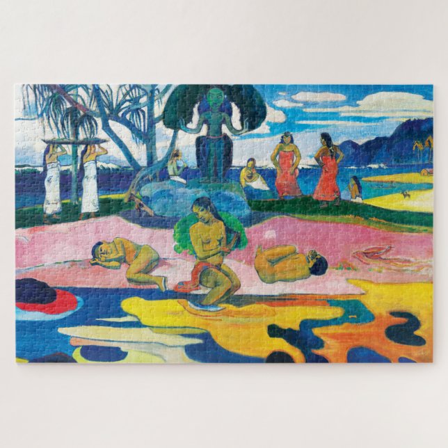 Paul Gauguin Day of the God (Mahana no atua) Art Puzzle (Horizontal)